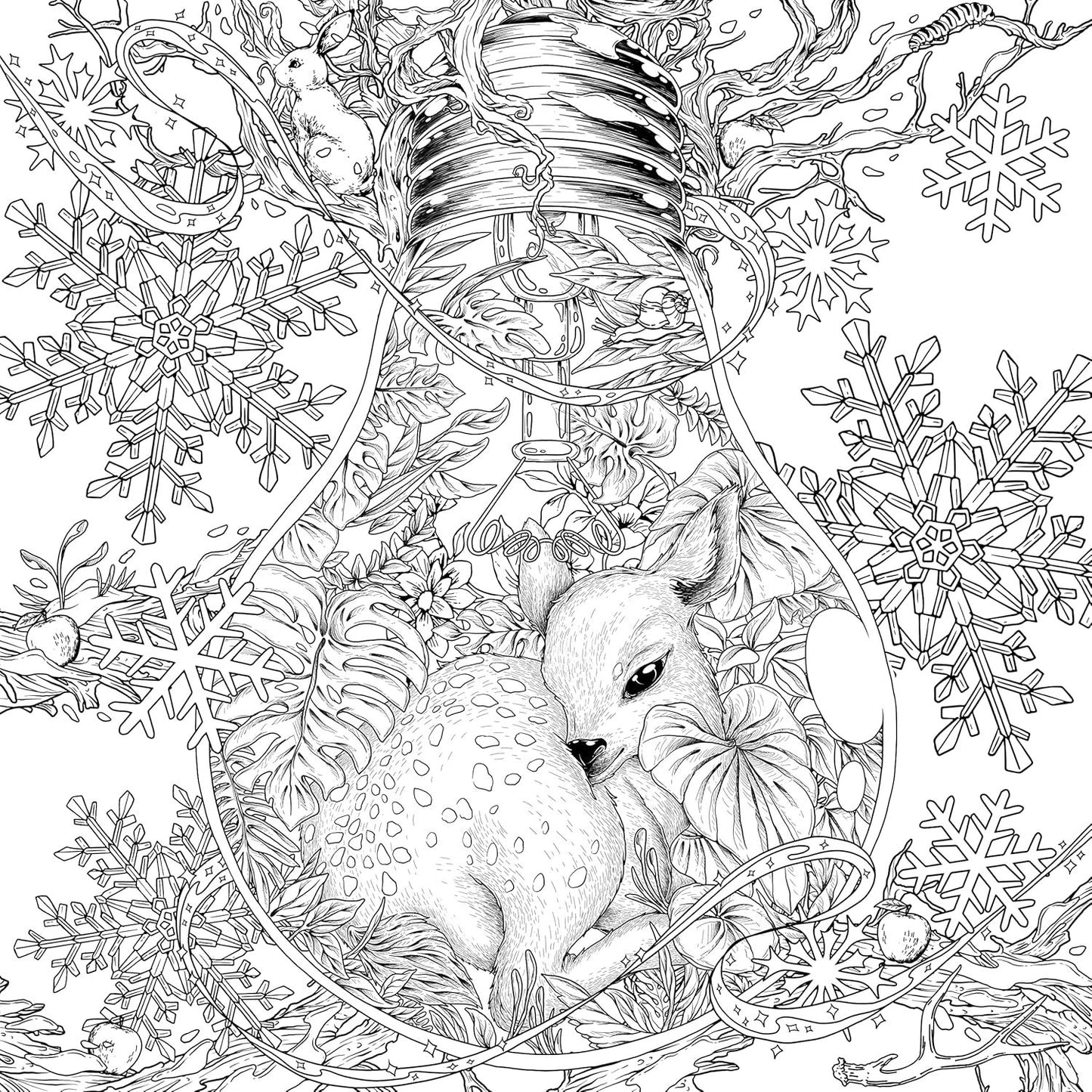 Mythographic Color and Discover: Wild Winter: An Artist's Coloring Book of Snowy Animals and Hidden Objects