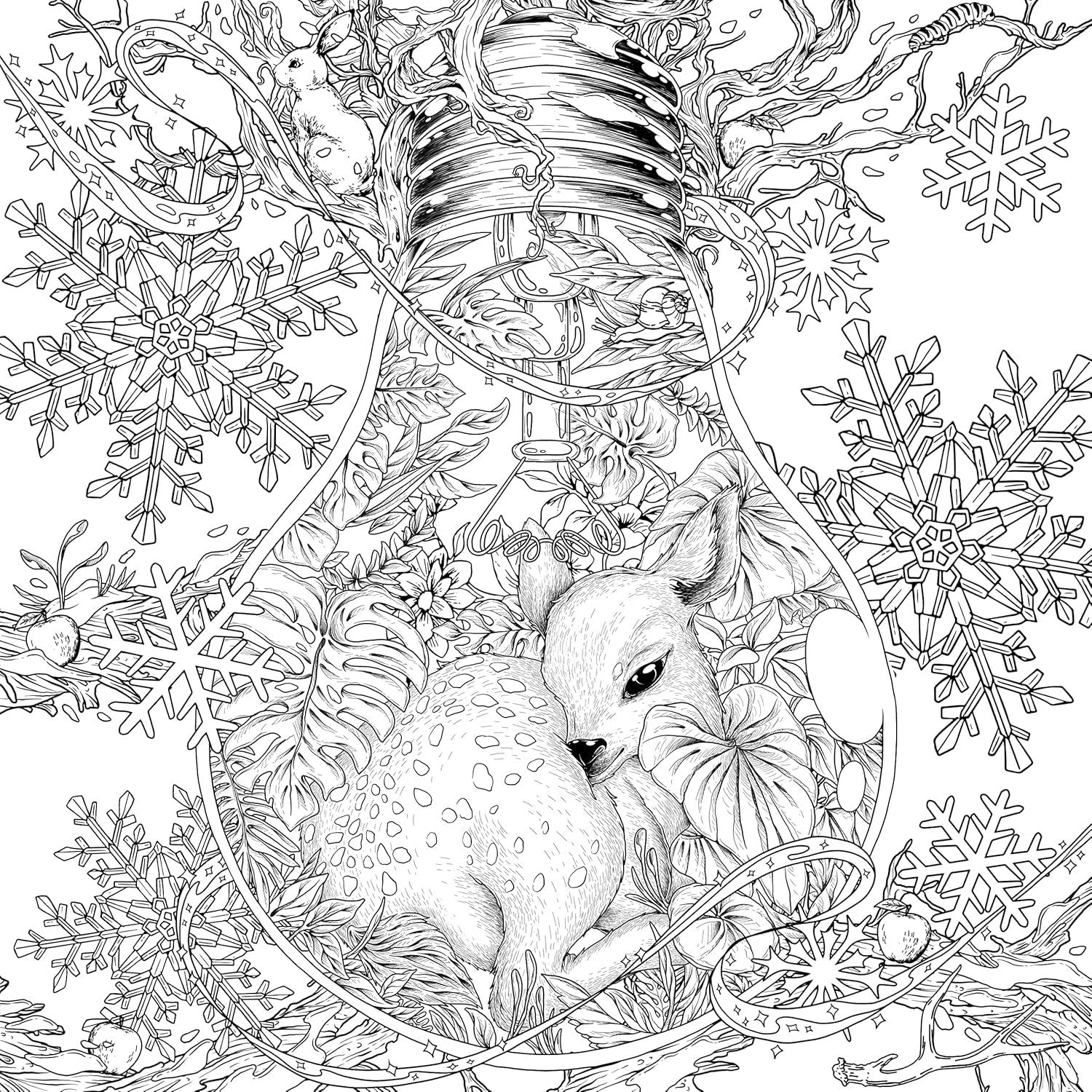 Mythographic Color and Discover: Wild Winter: An Artist's Coloring Book of Snowy Animals and Hidden Objects