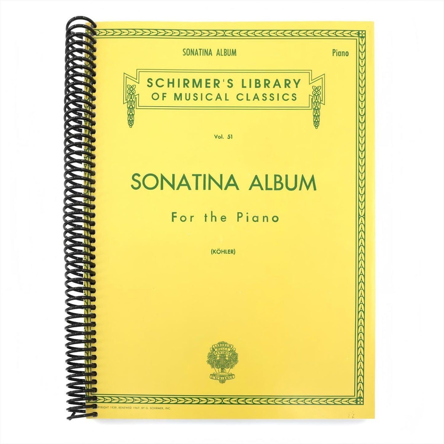 Sonatina Album: Schirmer Library of Classics Volume 51 Piano Solo (Schirmer's Library of Musical Classics) (Spiral Bound)