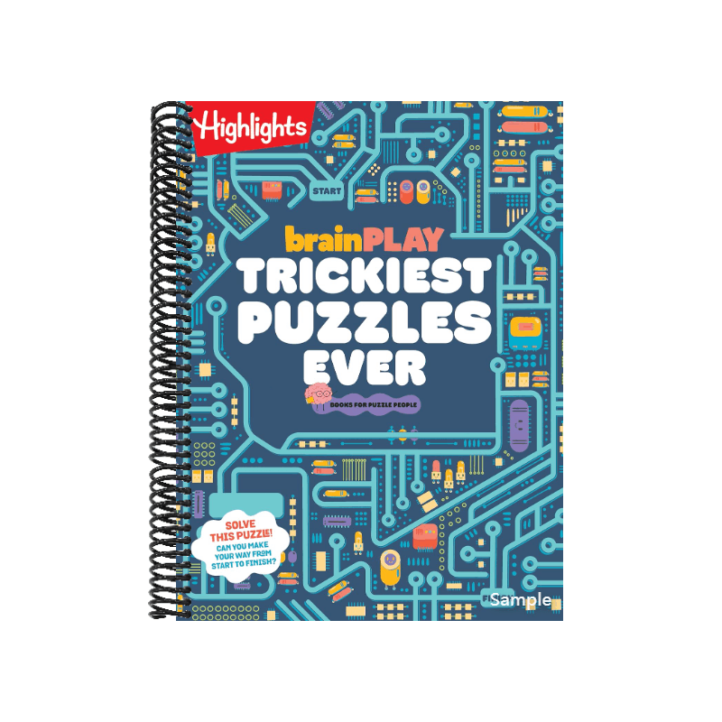 Brainplay Trickiest Puzzles Ever: Extra Tricky Brain Teasers, Logic Puzzles and Games for Kids 7 and Up, Over 200 Brain Games for Kids (Brainplay Puzzle Books) (Spiral Bound)