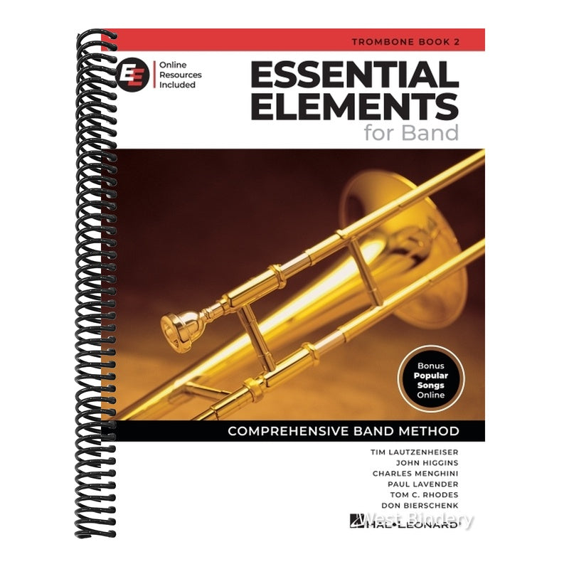 Essential Elements for Band - Trombone Book 2 with Eei Online Resources Trombone Method Songbook and Sheet Music for School Band Students and Teachers