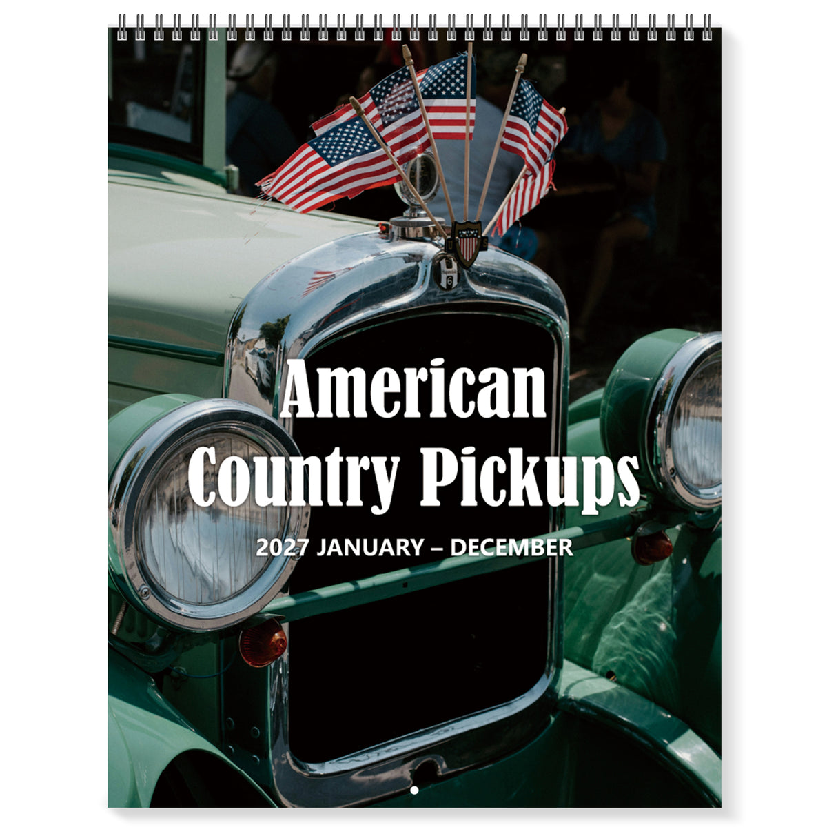 MUKAWA 2027 Wall Calendar, American Pickup Truck Scenes, 11.5" × 14.7"