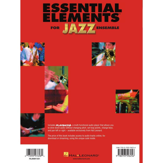 Essential Elements for Jazz Ensemble Trombone Book/Online Media Beginner Jazz Trombone Sheet Music and Improvisation Guide Hal Leonard Jazz Instructio
