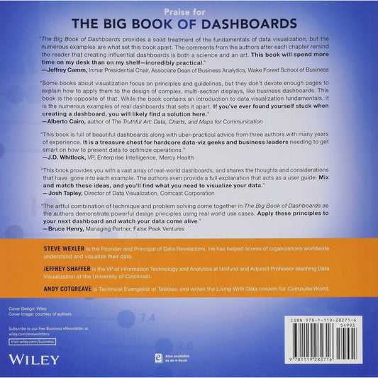 The Big Book of Dashboards: Visualizing Your Data Using Real-World Business Scenarios