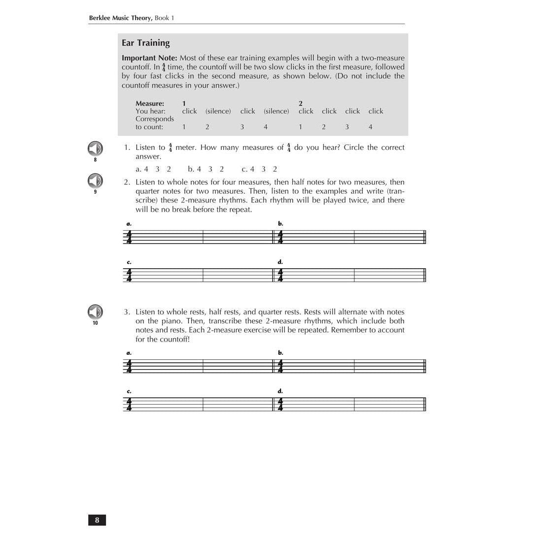 Berklee Music Theory Book 1 - 2nd Edition Book/Online Audio