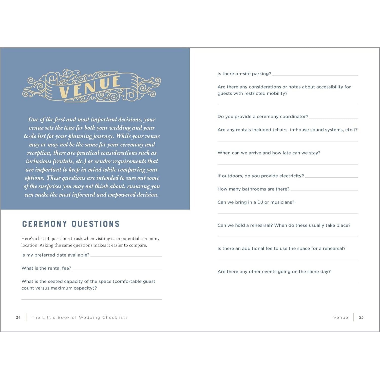 The Little Book of Wedding Checklists: All the Lists and Tips You Need to Plan the Big Day (Spiral Bound)