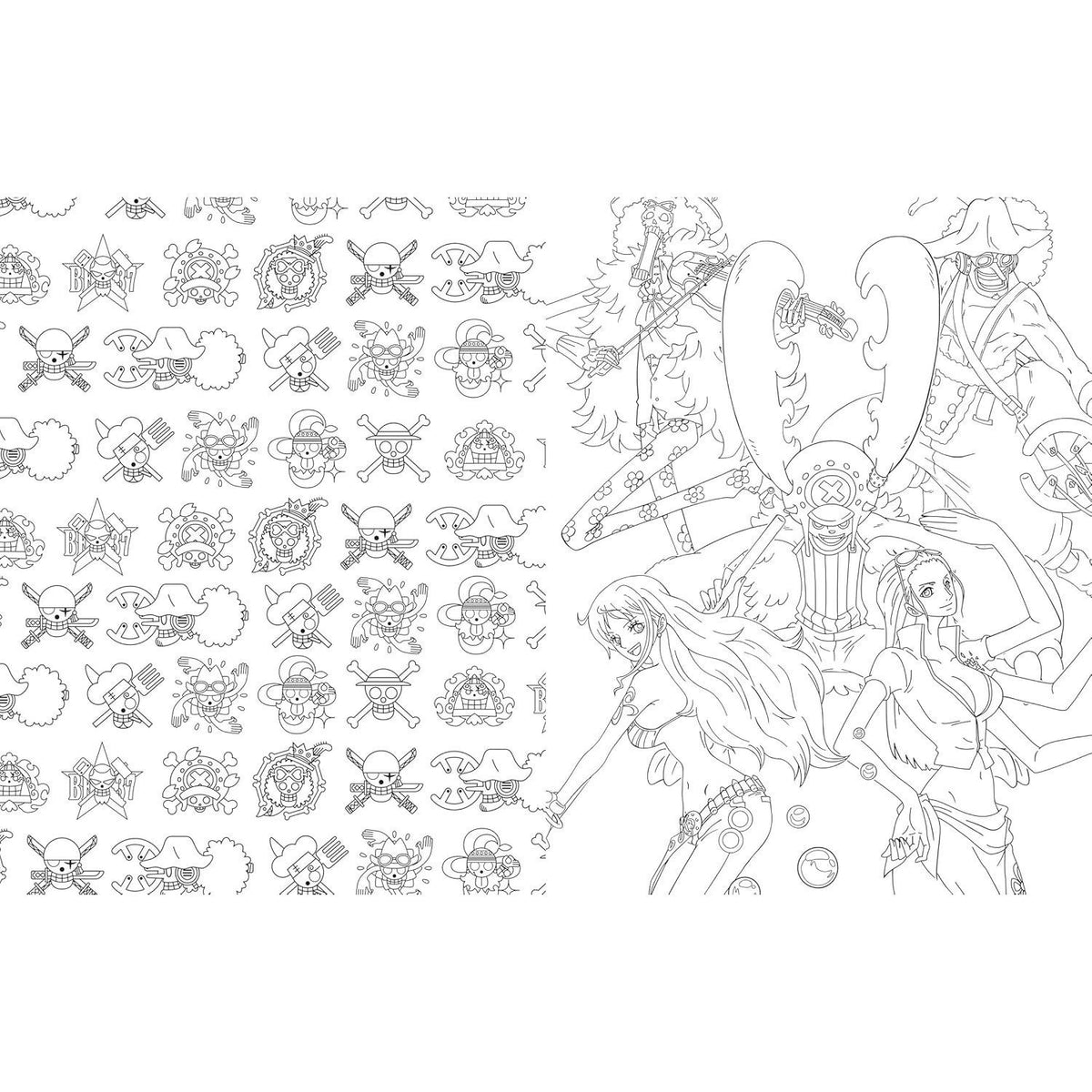 One Piece: The Official Coloring Book (Media Tie-In) (Spiral Bound)