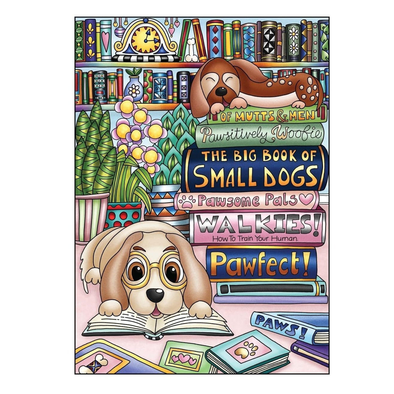 Creative Haven Adorable Dogs Coloring Book