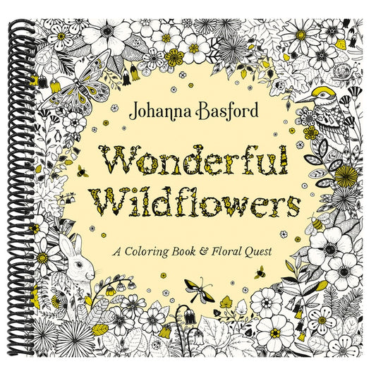 Wonderful Wildflowers: A Coloring Book and Floral Quest (Spiral Bound)