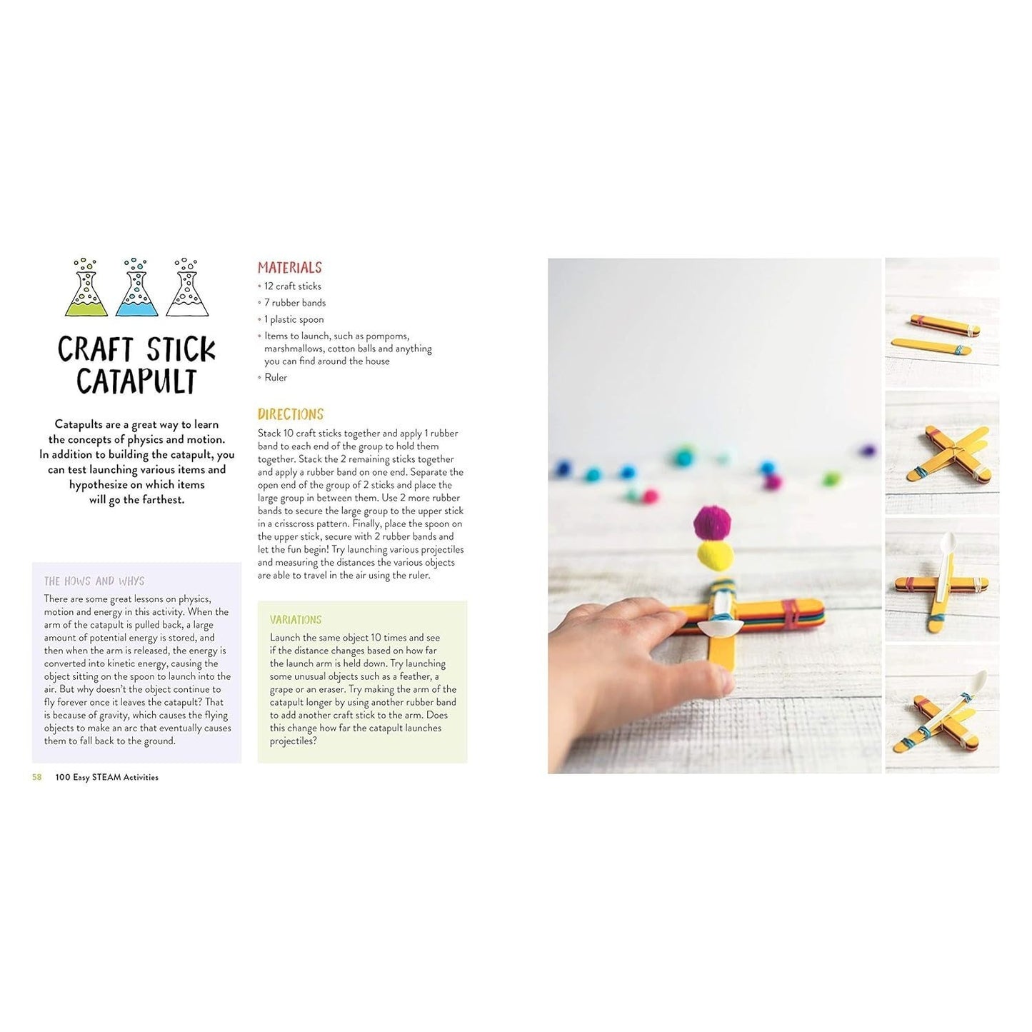 100 Easy STEAM Activities: Awesome Hands-On Projects for Aspiring Artists and Engineers