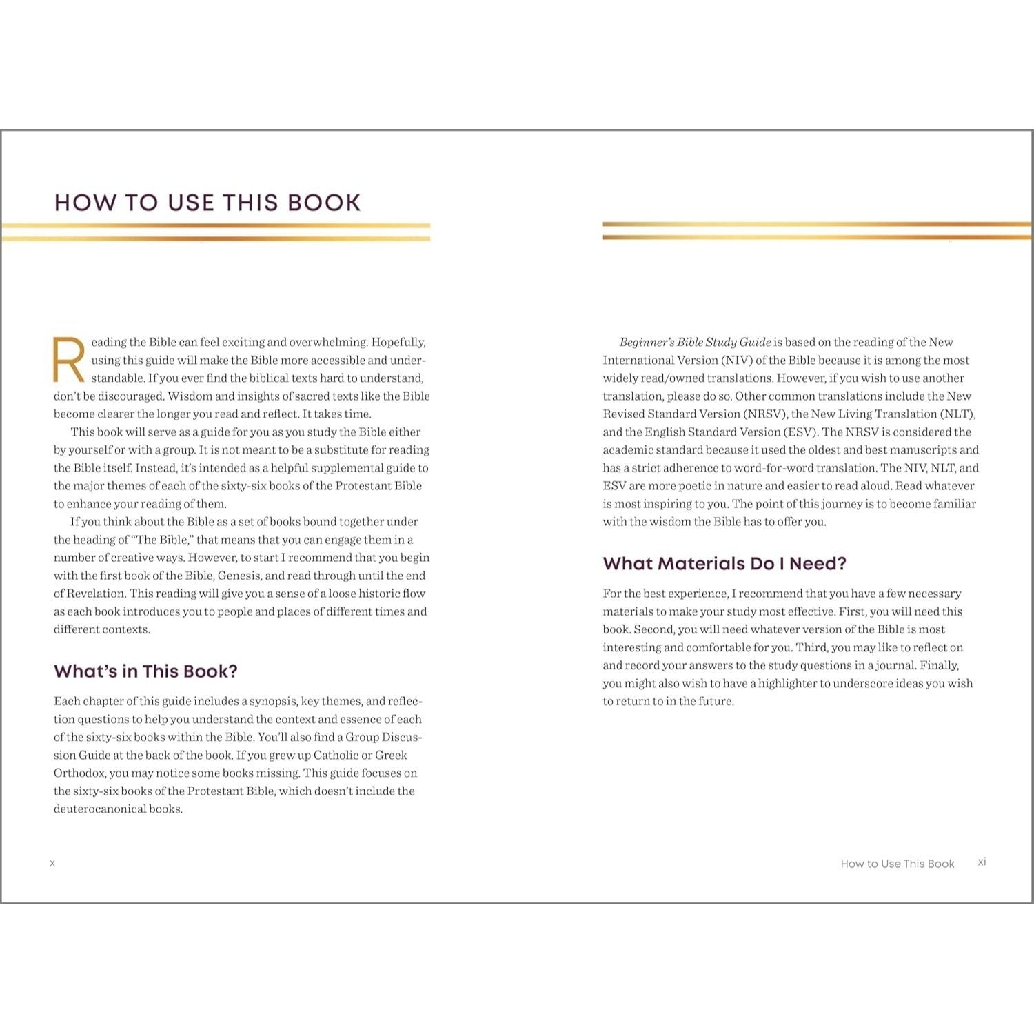The Beginner's Bible Study Guide: An Introduction to All 66 Books of the Bible (Spiral Bound)