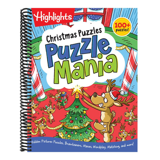 Christmas Puzzles: Kids Christmas Puzzle Book with Mazes, Hidden Pictures, Matching Games and More Than 100 Holiday Activities for Kids 6 and Up