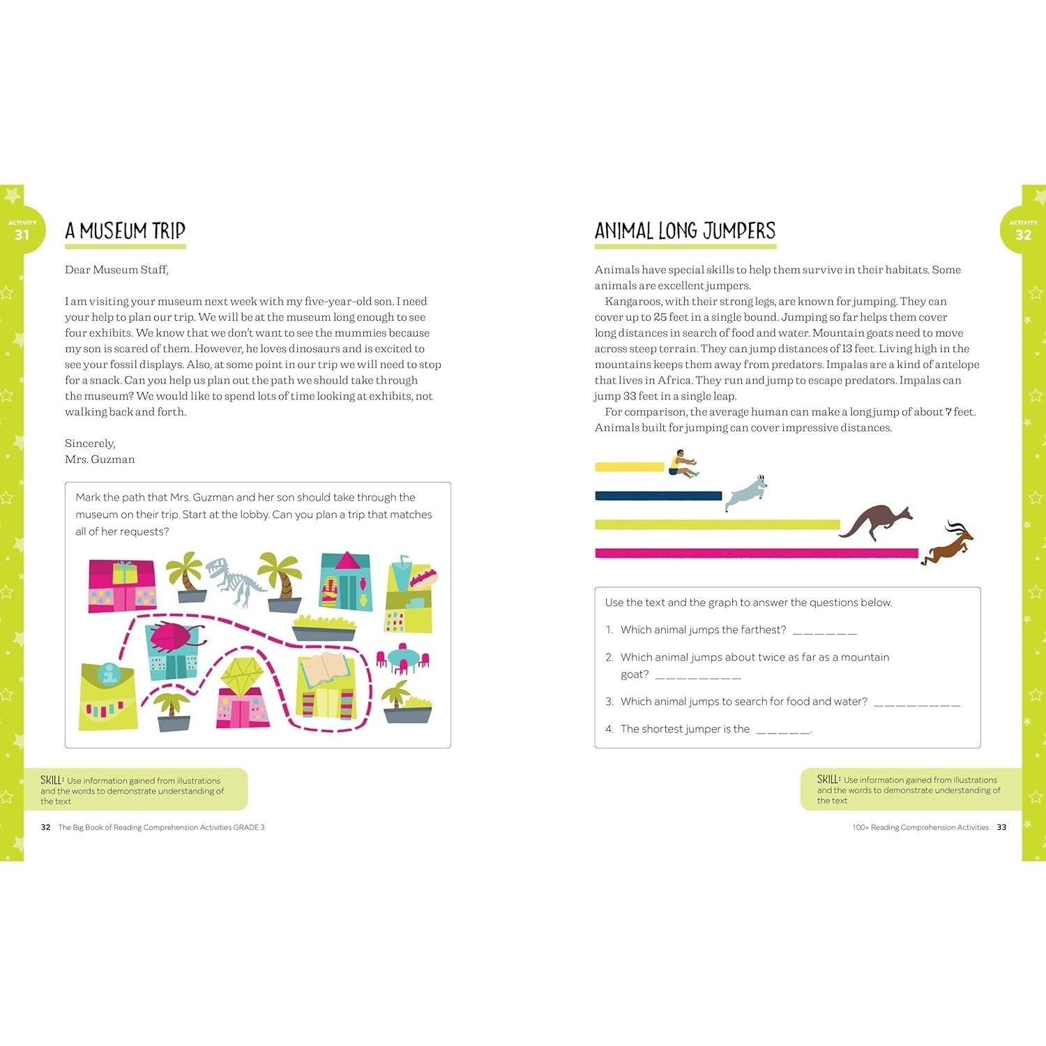 The Big Book of Reading Comprehension Activities, Grade 3: 100+ Activities for After-School and Summer Reading Fun (Reading Comprehension Activities) (Spiral Bound)