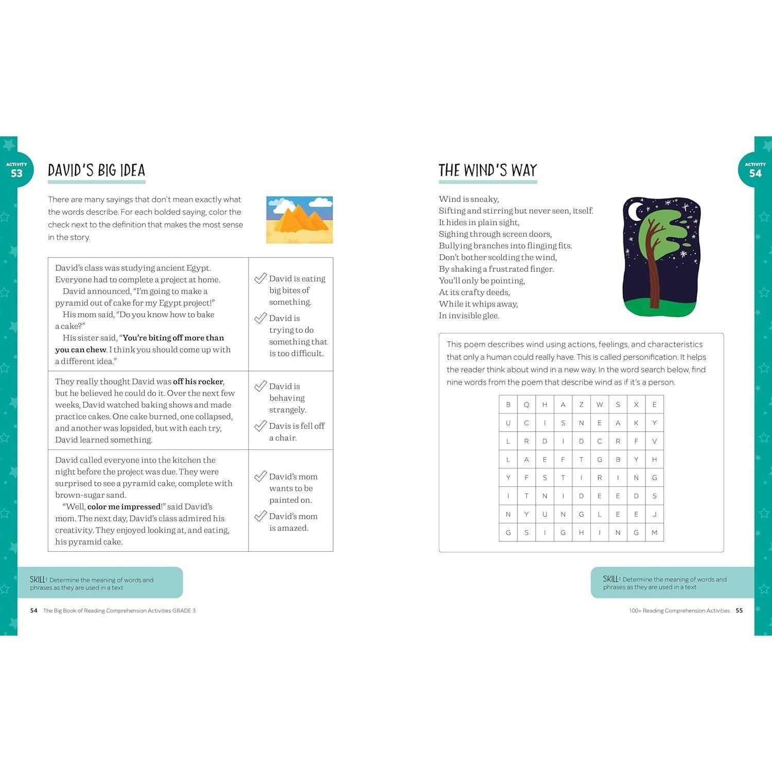 The Big Book of Reading Comprehension Activities, Grade 3: 100+ Activities for After-School and Summer Reading Fun (Reading Comprehension Activities) (Spiral Bound)