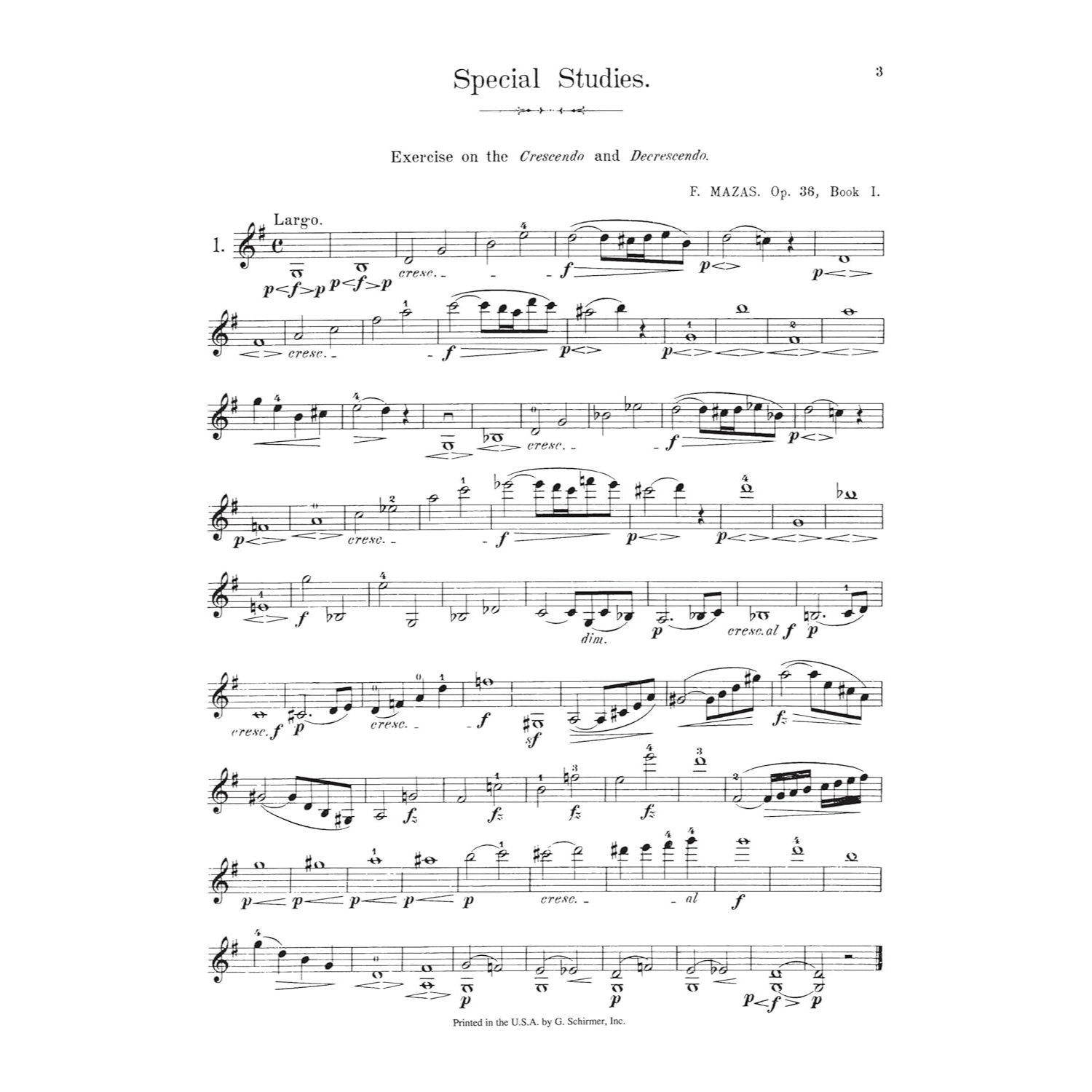75 Melodious and Progressive Studies Op. 36 - Book 1 Violin Method Sheet Music Schirmer Library of Classics Volume 487 Violin Exercises for Technique
