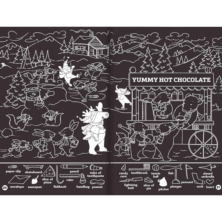 Christmas Hidden Pictures Puzzles to Highlight: Activity Book with Winter Puzzles, Over 300 Hidden Objects and Bright Highlighter Fun