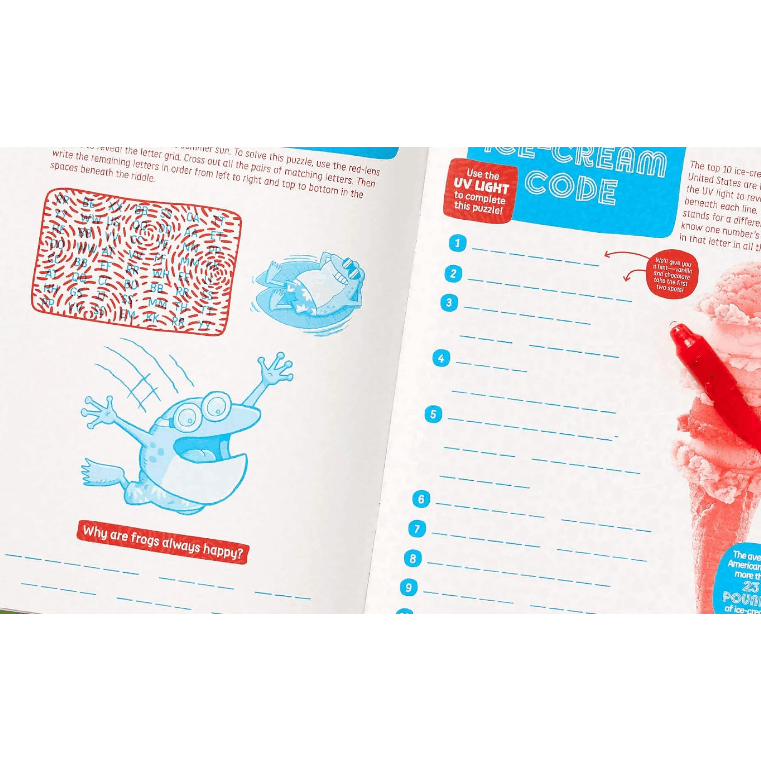 Secret Puzzle Fun (Highlights Fun to Go Deluxe) (Spiral Bound)