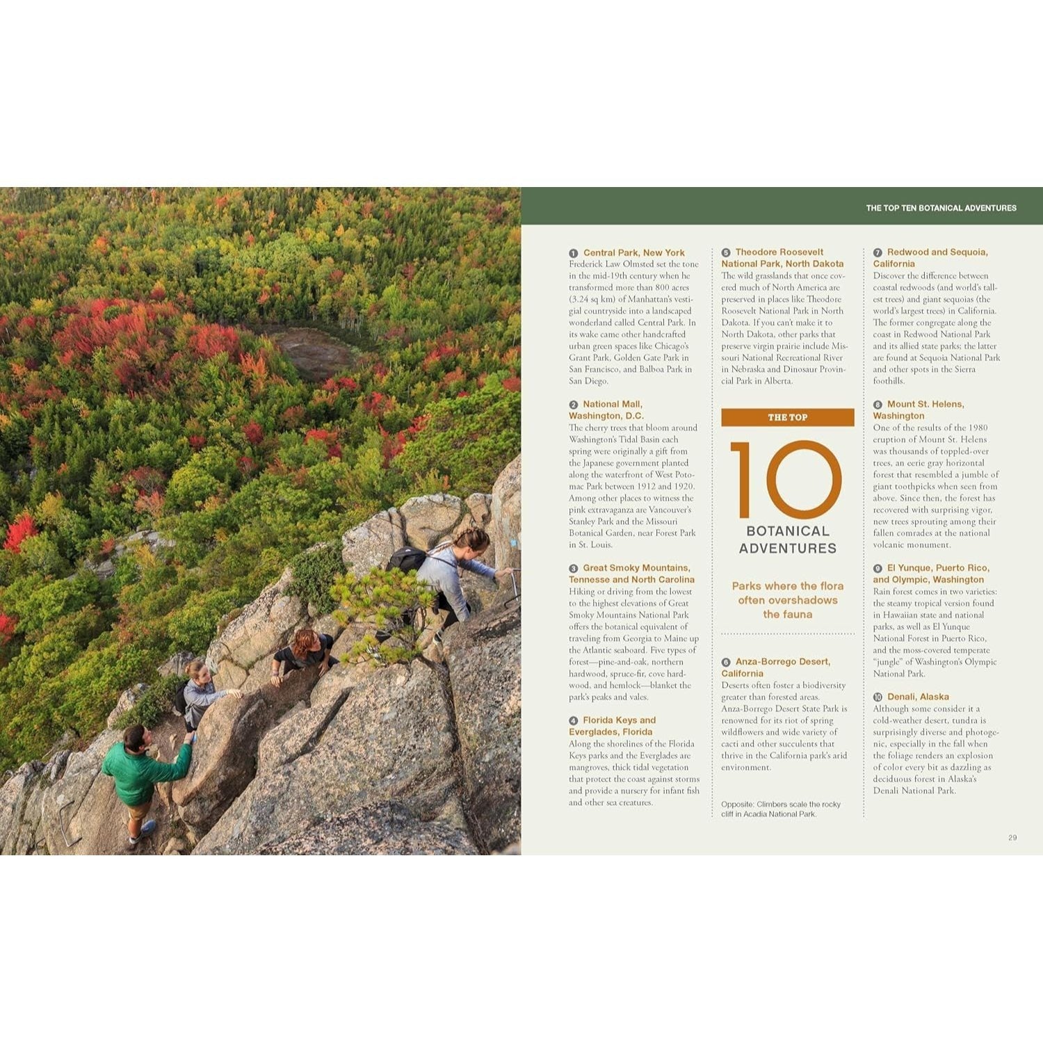 100 Parks, 5,000 Ideas: Where to Go, When to Go, What to See, What to Do (Spiral Bound)