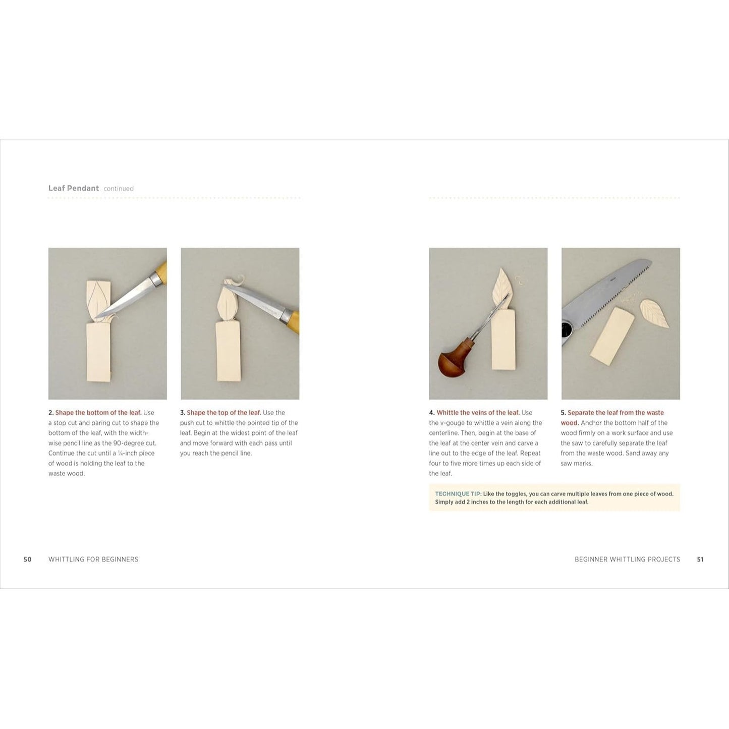 Whittling for Beginners: Step-By-Step Projects to Carve from Wood (Spiral Bound)