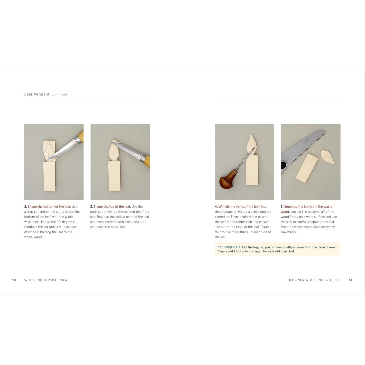 Whittling for Beginners: Step-By-Step Projects to Carve from Wood (Spiral Bound)