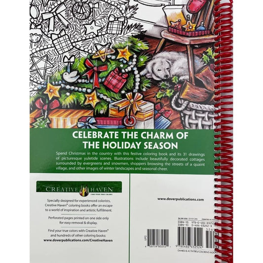 Creative Haven Country Christmas Coloring Book (Spiral Bound)