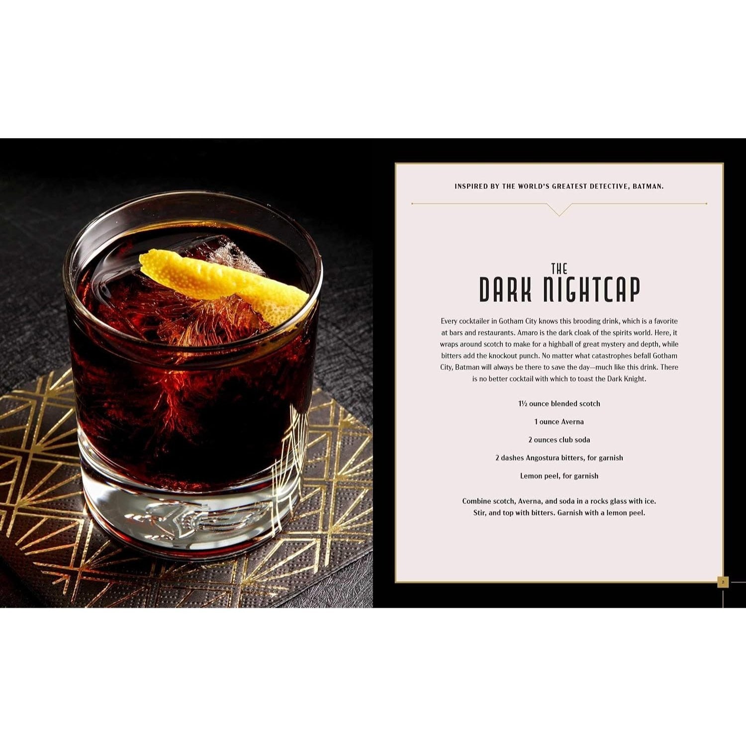 Gotham City Cocktails: Official Handcrafted Food & Drinks from the World of Batman