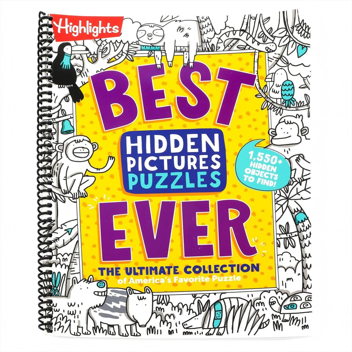 Best Hidden Pictures Puzzles Ever: 144-Page Puzzle Book with Over 1,500 Hidden Objects, Classic Search-And-Find Puzzles and Travel Activities for Kids (Spiral Bound)