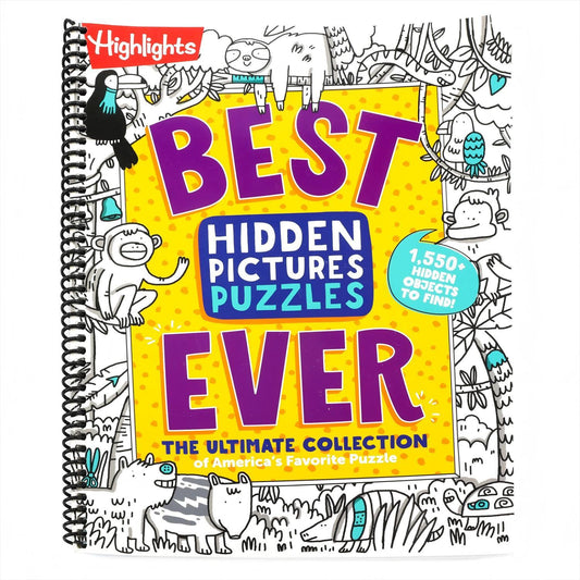 Best Hidden Pictures Puzzles Ever: 144-Page Puzzle Book with Over 1,500 Hidden Objects, Classic Search-And-Find Puzzles and Travel Activities for Kids (Spiral Bound)