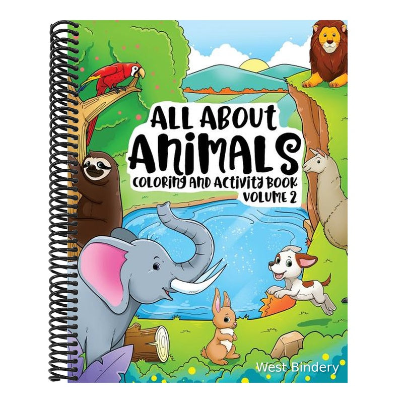All About Animals Coloring Books for Kids & Toddlers Children Children Activity Books for Kids Ages 2-4, 4-8, Boys, Girls Fun Early Learning, Relaxati