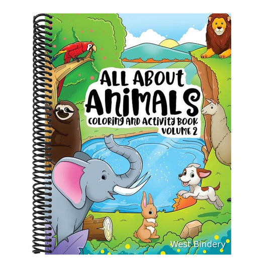 All About Animals Coloring Books for Kids & Toddlers Children Children Activity Books for Kids Ages 2-4, 4-8, Boys, Girls Fun Early Learning, Relaxati