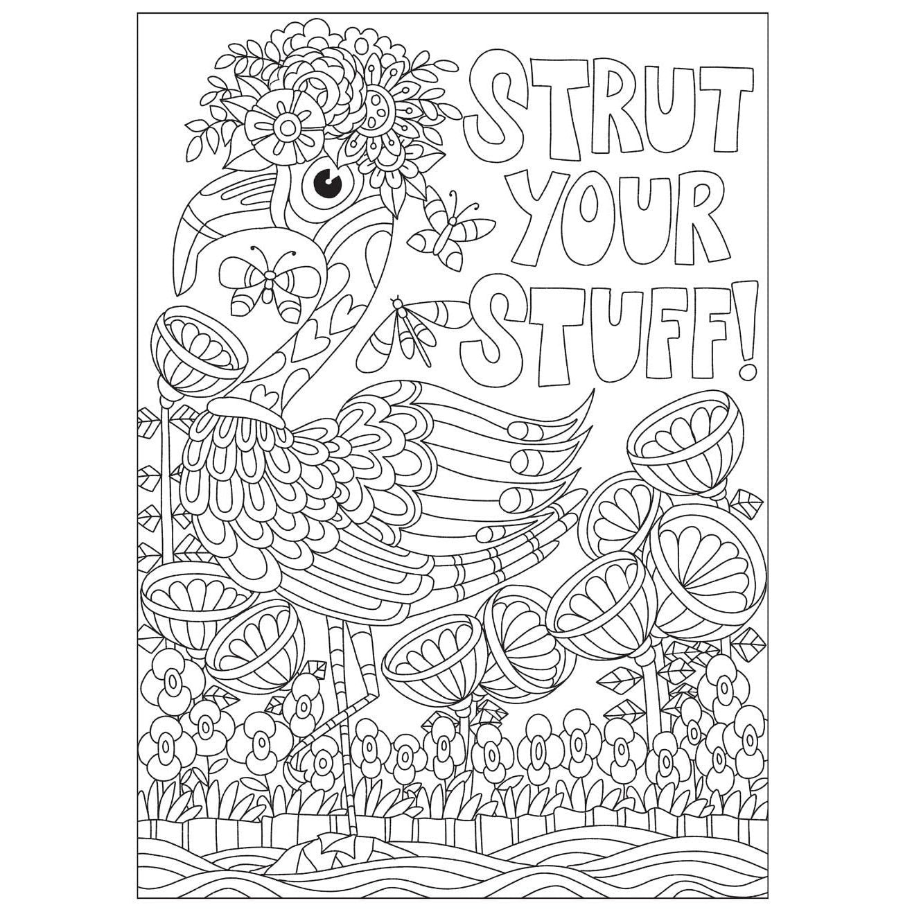 Creative Haven Fanciful Birds Coloring Book