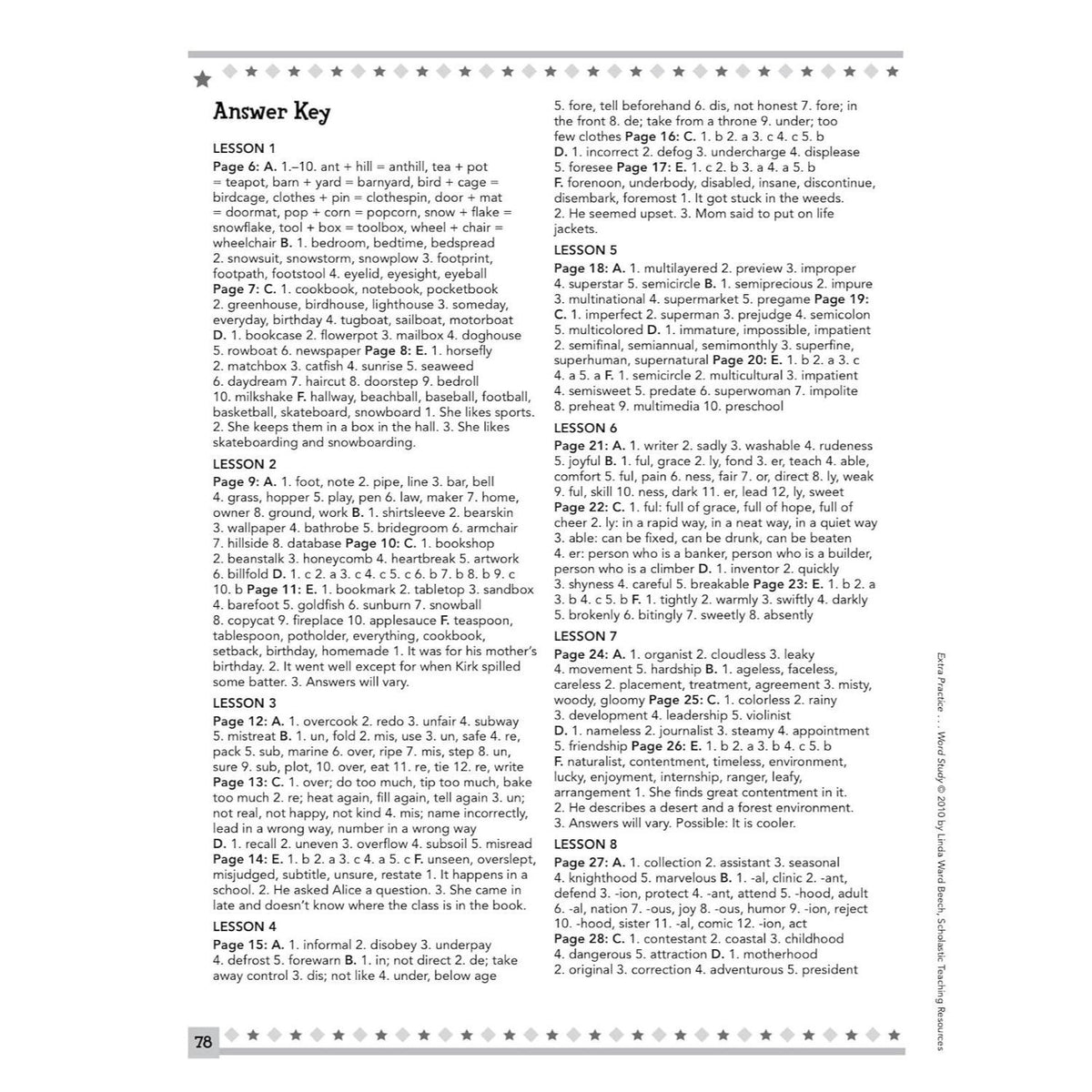 Extra Practice for Struggling Readers: Word Study (Extra Practice for Struggling Readers) (Spiral Bound)