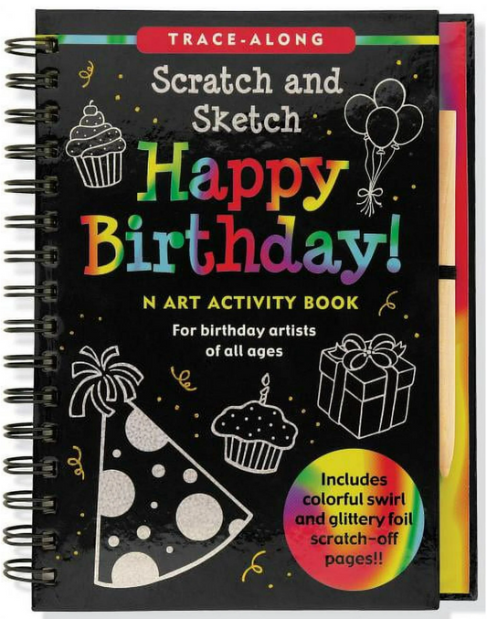 Trace-Along Scratch and Sketch: Happy Birthday! Scratch and Sketch Trace-Along: An Art Activity Book for Birthday Artists of All Ages (Other)