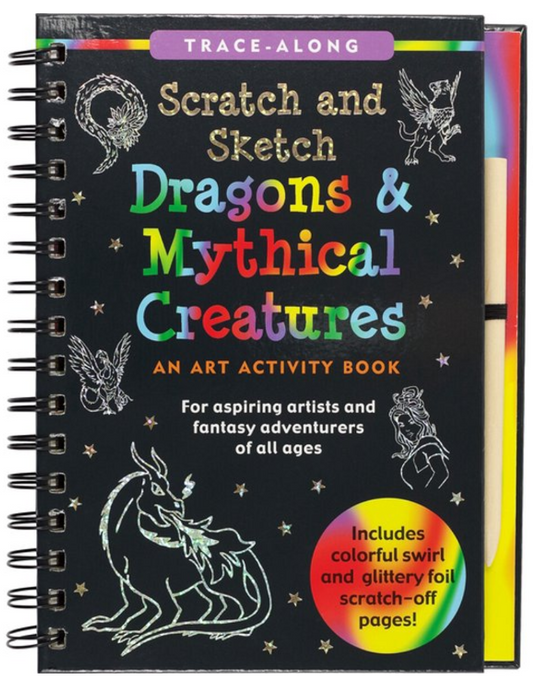 Scratch & Sketch Dragons & Mythical Creatures (Trace Along) (Hardcover)