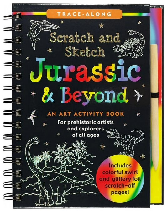Scratch &amp; Sketch Jurassic (Trace Along), (Hardcover)