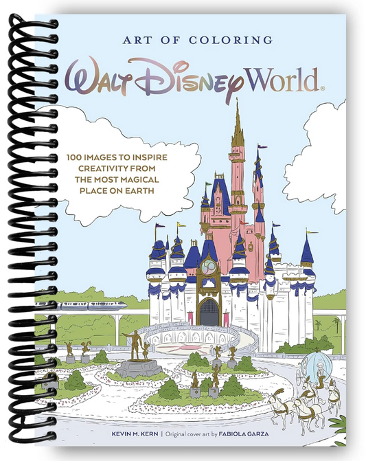 Art of Coloring: Walt Disney World: 100 Images to Inspire Creativity from The Most Magical Place on Earth (Spiral Bound)