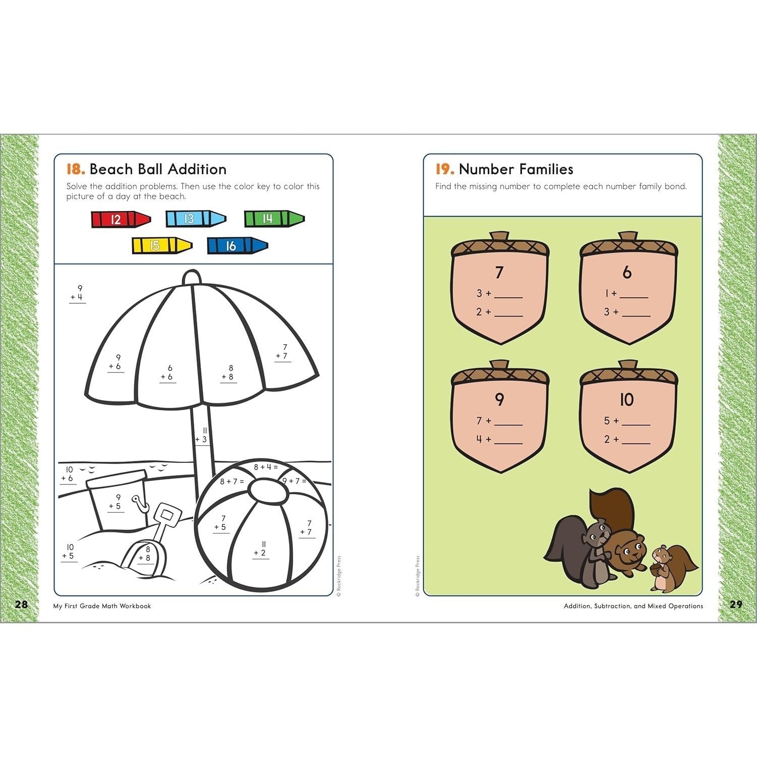 My First Grade Math Workbook: 101 Games & Activities to Support First Grade Math Skills