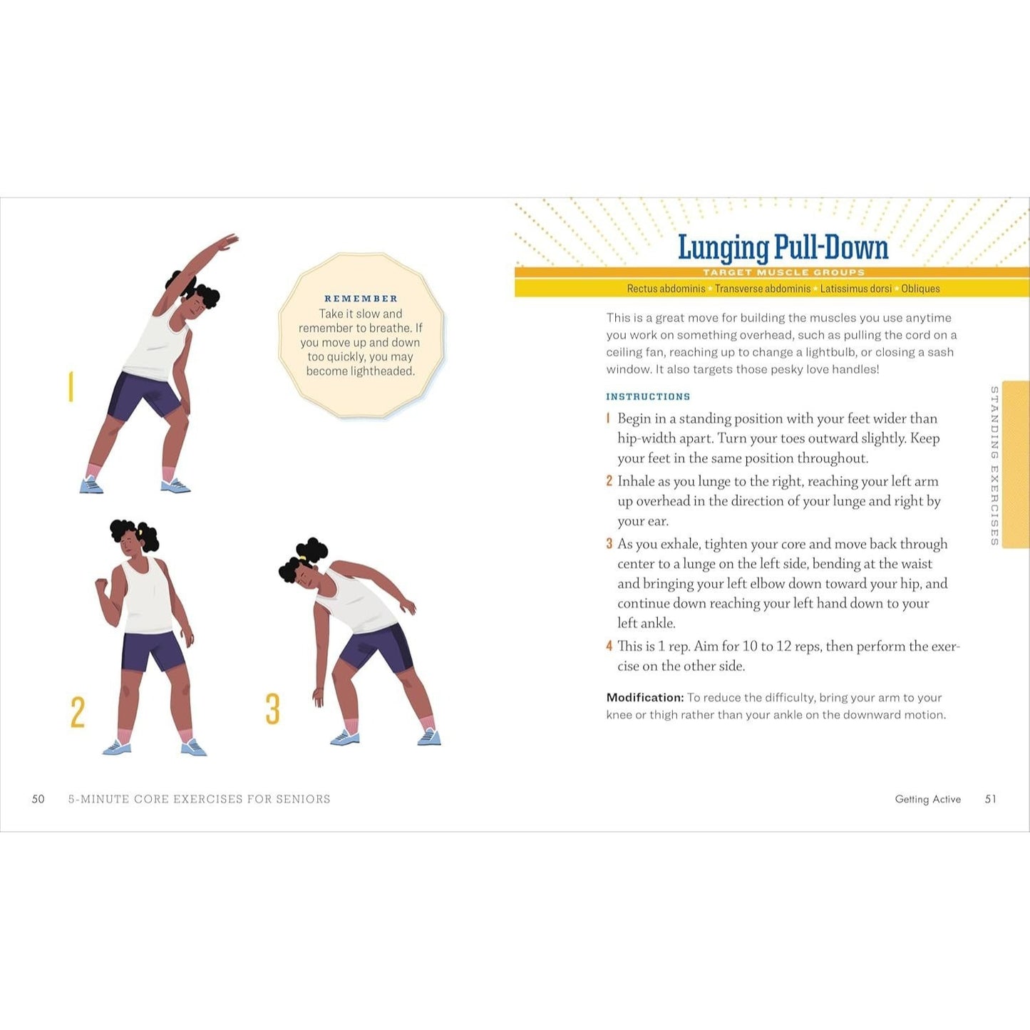 5-Minute Core Exercises for Seniors: Daily Routines to Build Balance and Boost Confidence (Spiral Bound)