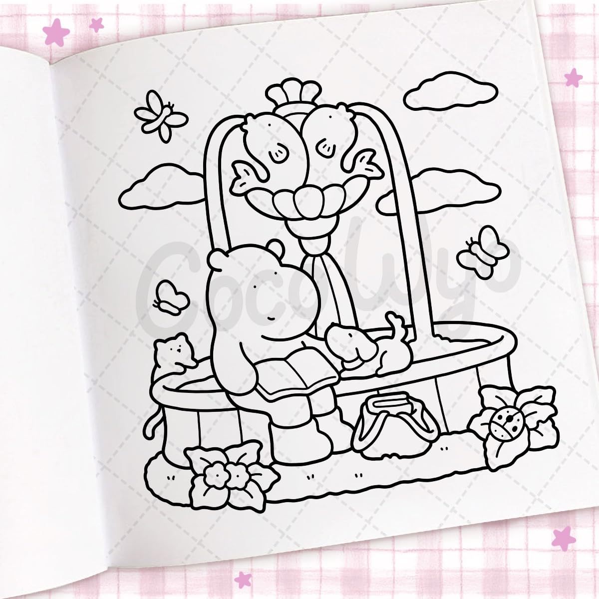Cozy Days: Coloring Book for Adults and Kids (Cozy Spaces Coloring) (Spiral Bound)