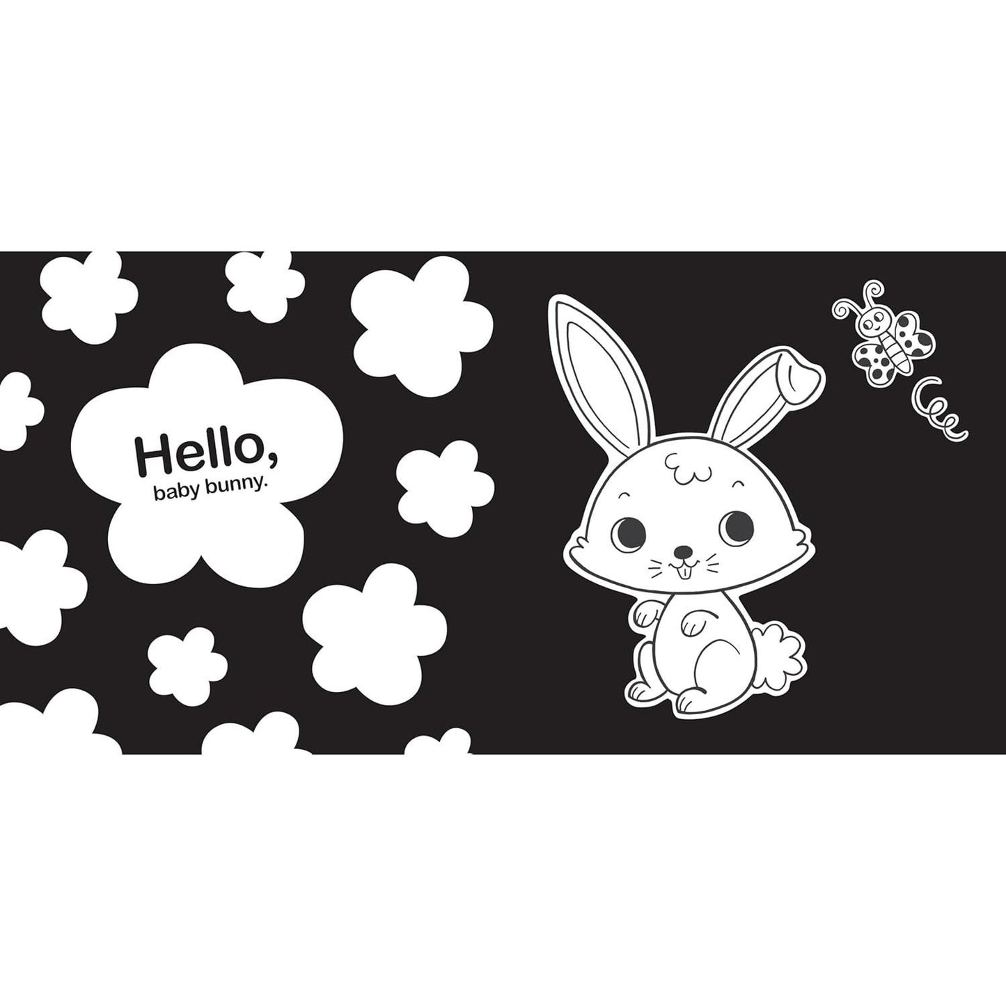 Hello, Baby Animals: A Durable High-Contrast Black-And-White Board Book for Newborns and Babies