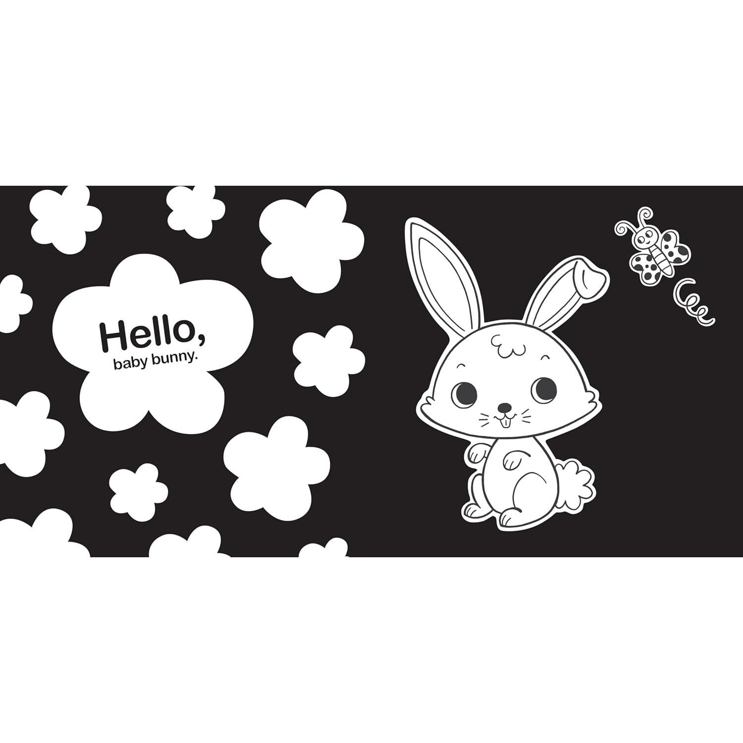 Hello, Baby Animals: A Durable High-Contrast Black-And-White Board Book for Newborns and Babies