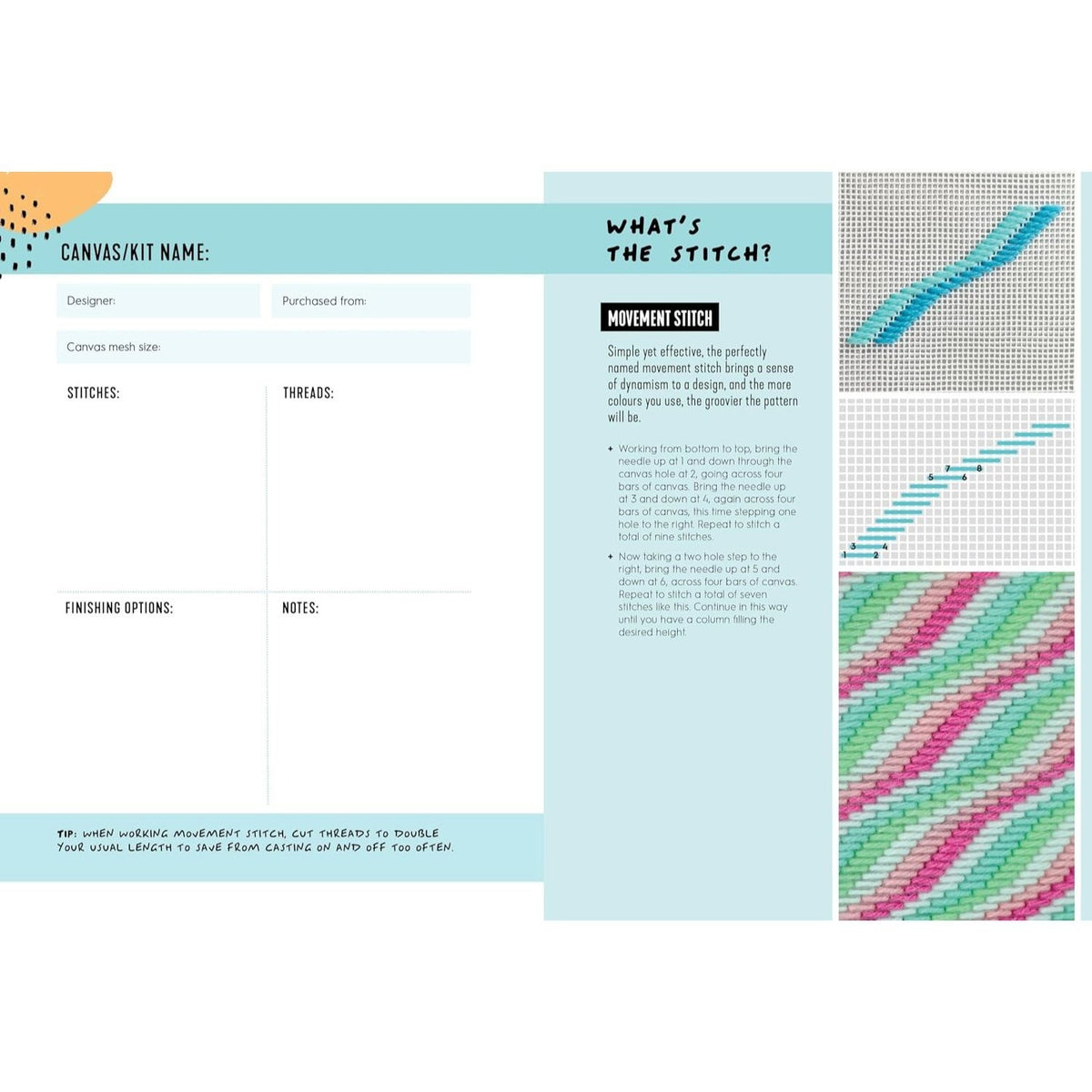 Needlepoint Journal: Track Your Projects and Record Your Stitching with This Interactive Journal