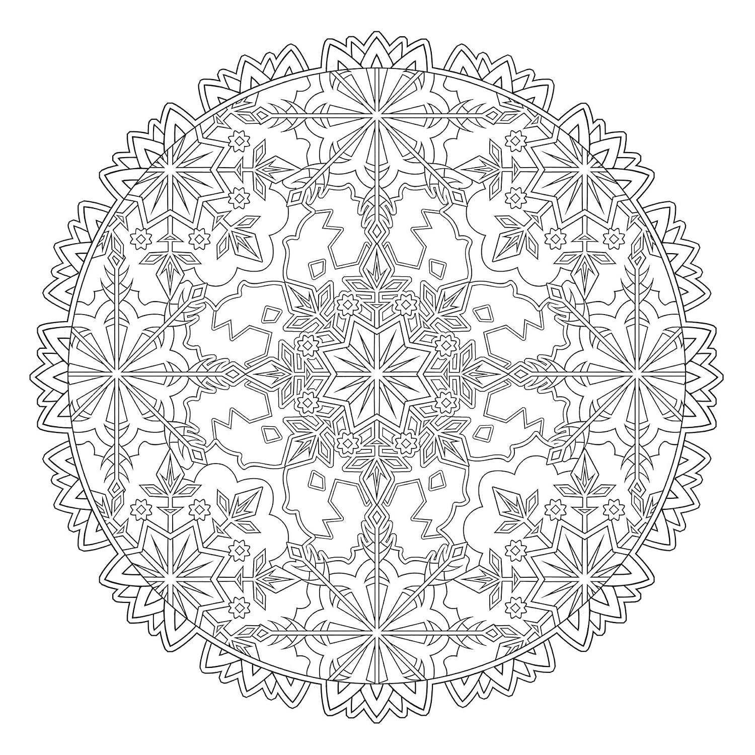 Creative Haven Snowflake Mandalas Coloring Book
