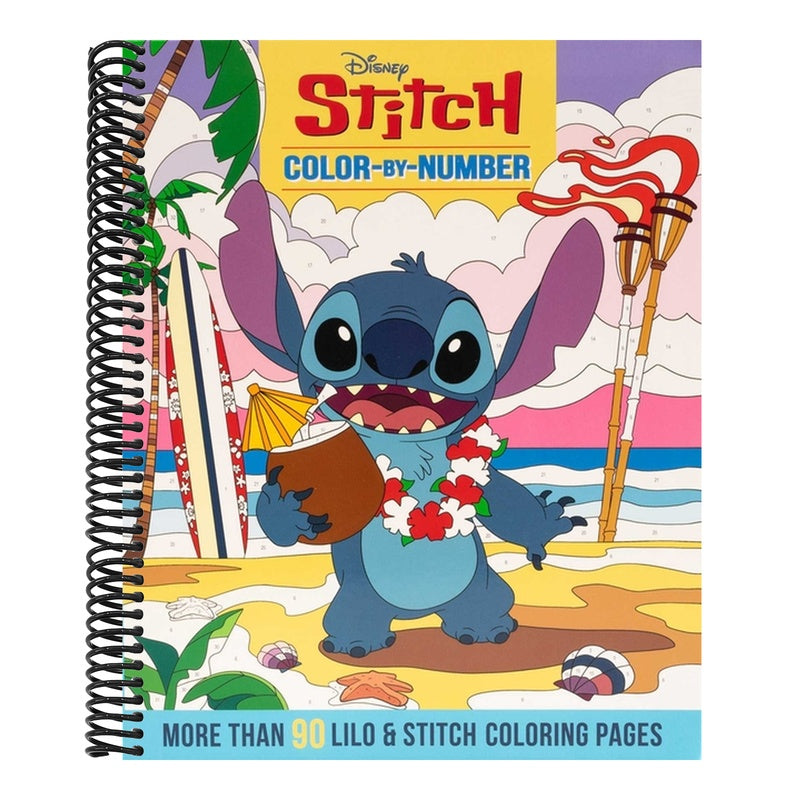 Disney Stitch Color-By-Number (Color-By-Number) (Spiral Bound)
