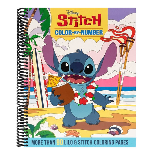 Disney Stitch Color-By-Number (Color-By-Number) (Spiral Bound)