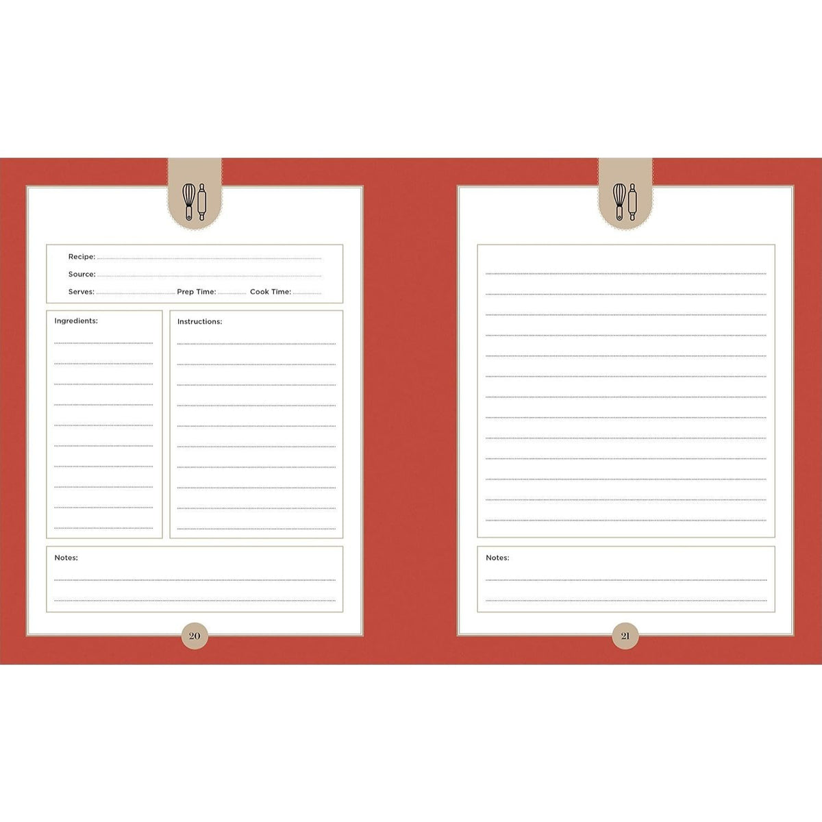 My Family Favorites Recipe Journal: A Blank Keepsake Journal