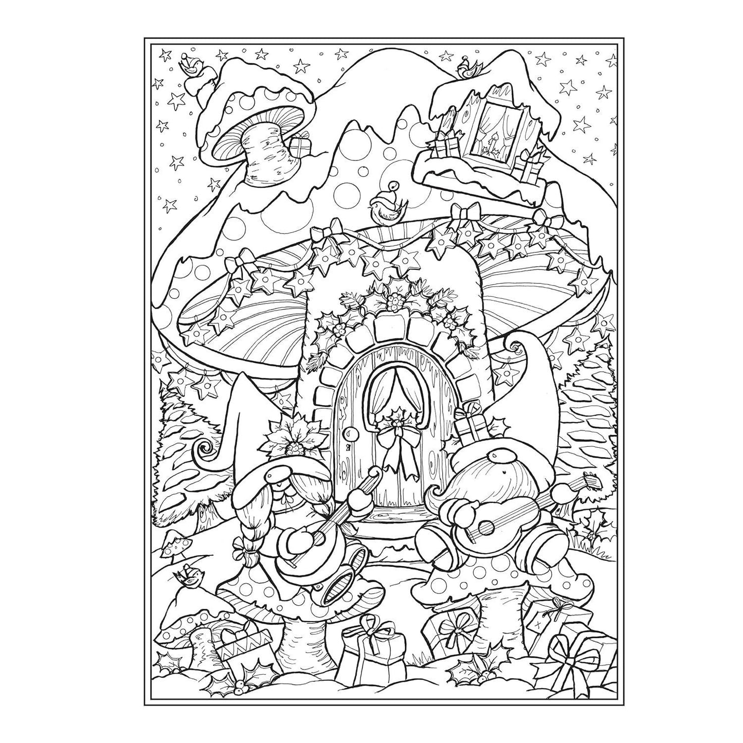 Creative Haven Christmas Gnomes Coloring Book (Adult Coloring Books: Christmas)