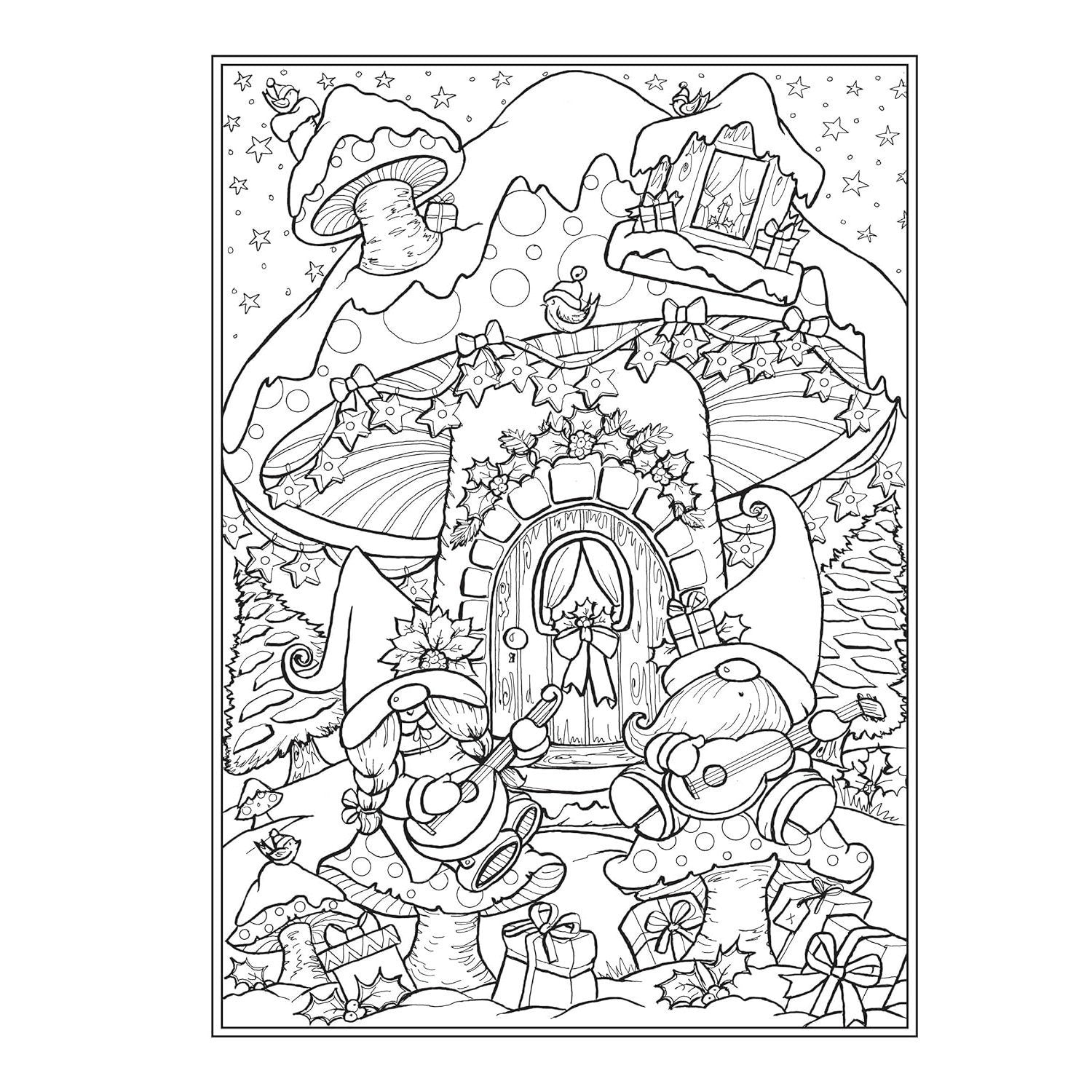 Creative Haven Christmas Gnomes Coloring Book (Adult Coloring Books: Christmas)