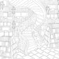 Cozy Bookshops: Colouring Book