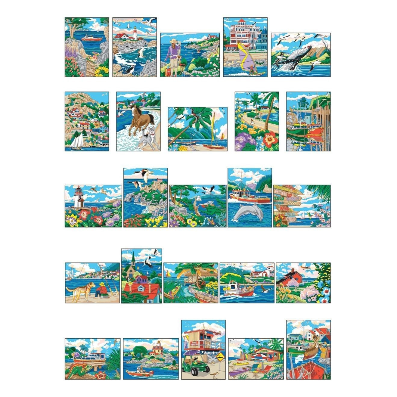 Creative Haven by the Sea Color by Number
